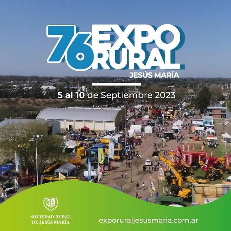 La 76 Expo Rural de Jesús María se anuncia del 5 al 10 de septiembre en Malabrigo