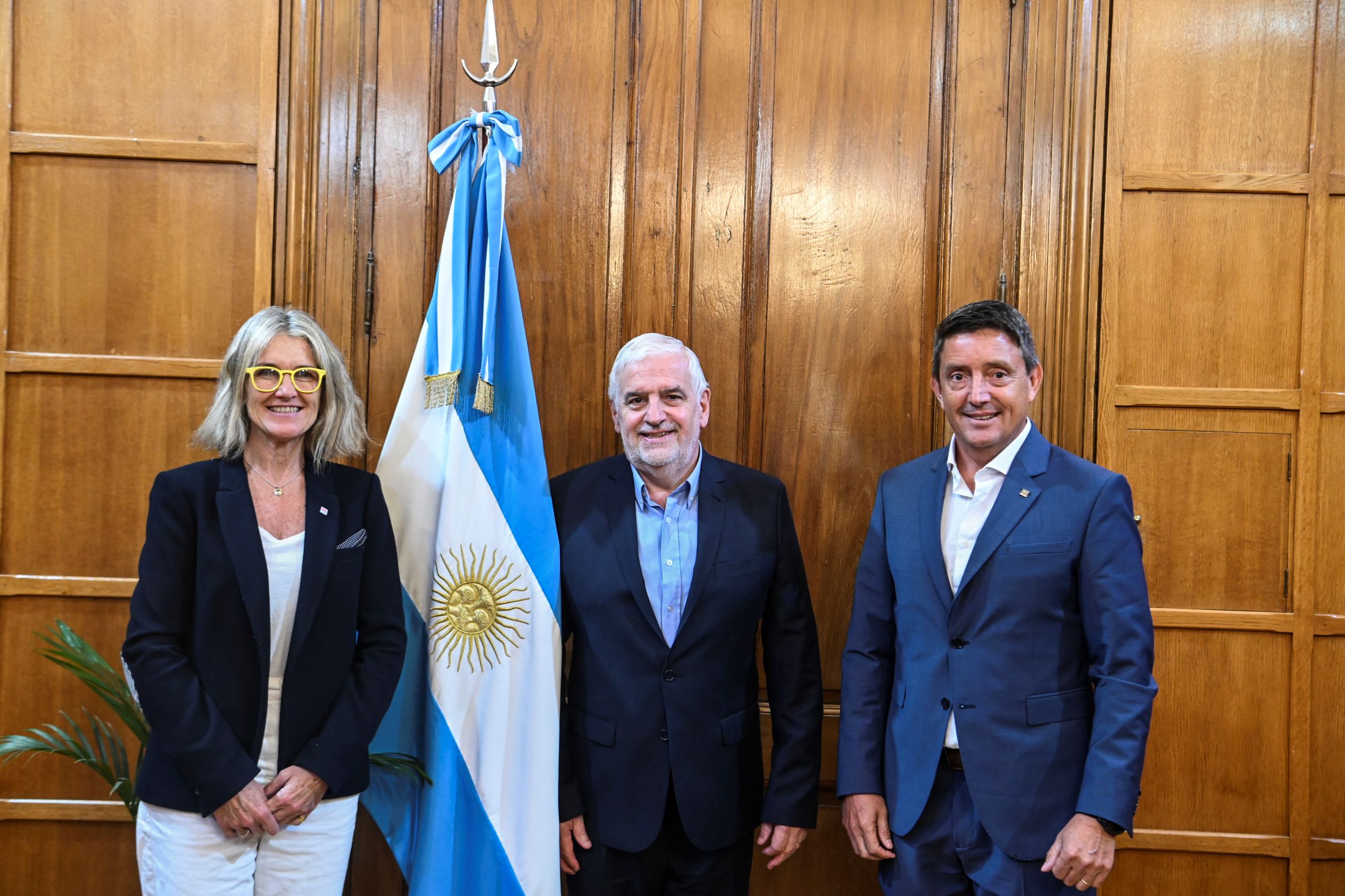 Vilella recibió a las nuevas autoridades del INTA: Juan Cruz Molina y Pilu Giraudo
