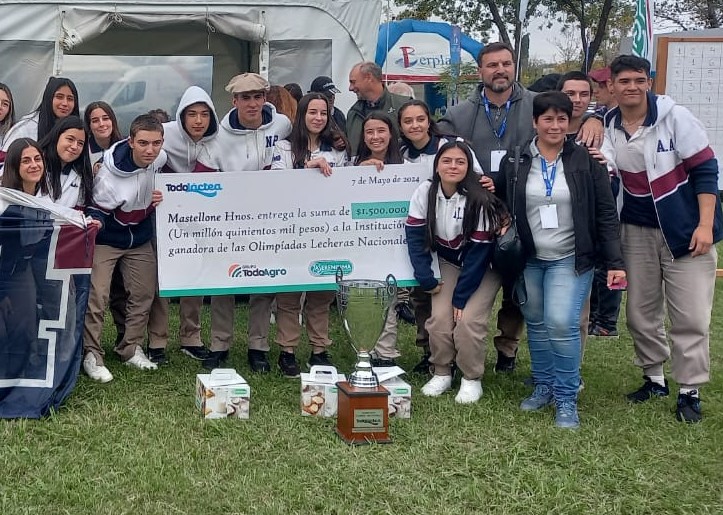 El IPEA 209 de Marcos Juárez fue la Ganadora de las Olimpíadas Lecheras Nacionales en San Francisco
