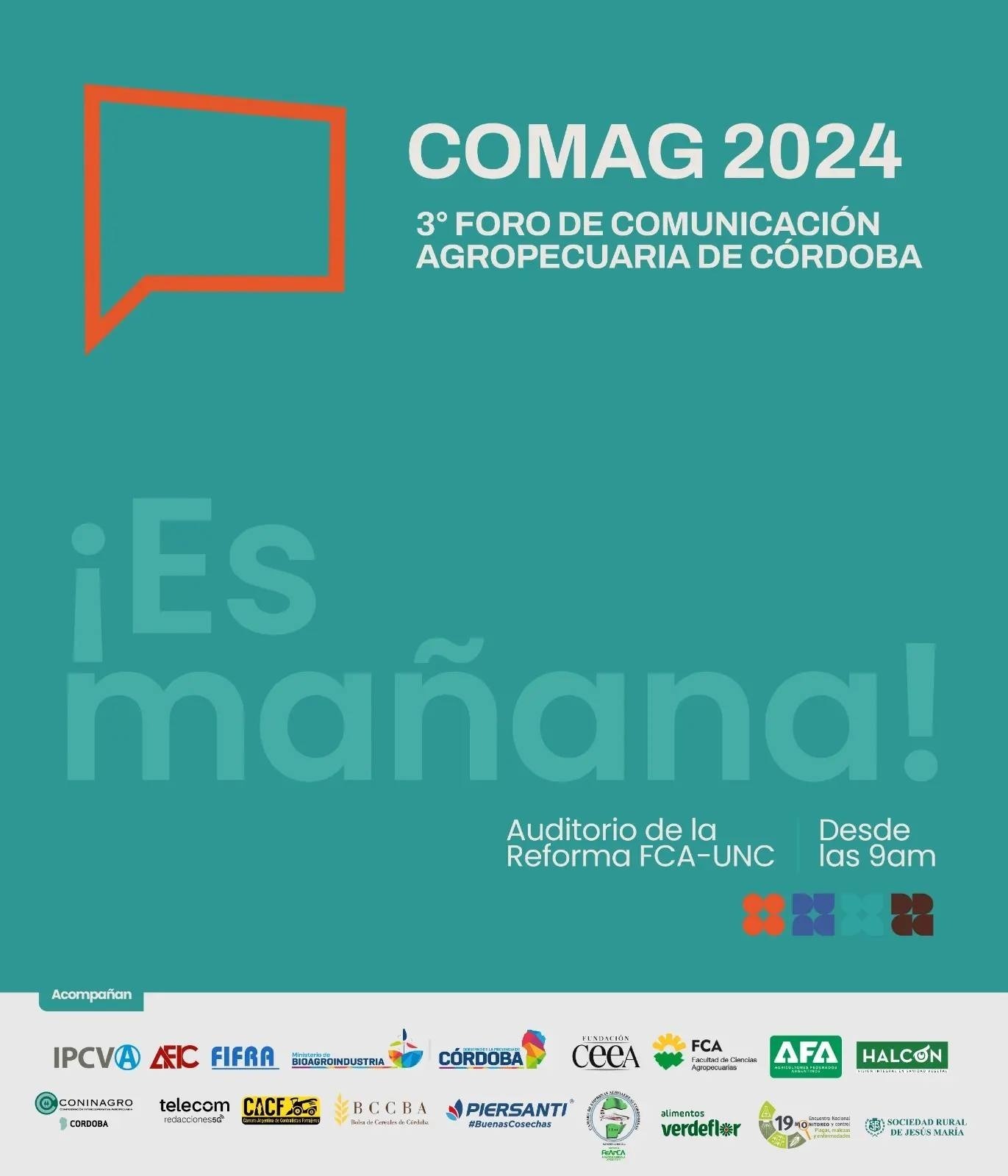 Mañana se realiza en el Auditorio La Reforma de la UNC  el 3° Foro de Comunicación Agropecuaria de Córdoba