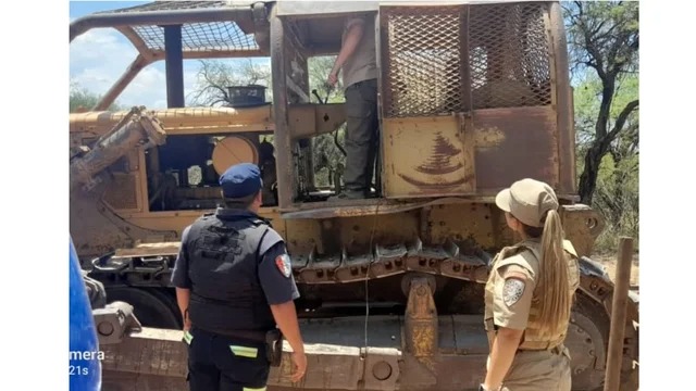 Córdoba: secuestran topadoras que desmontaban campos en el departamento San Alberto