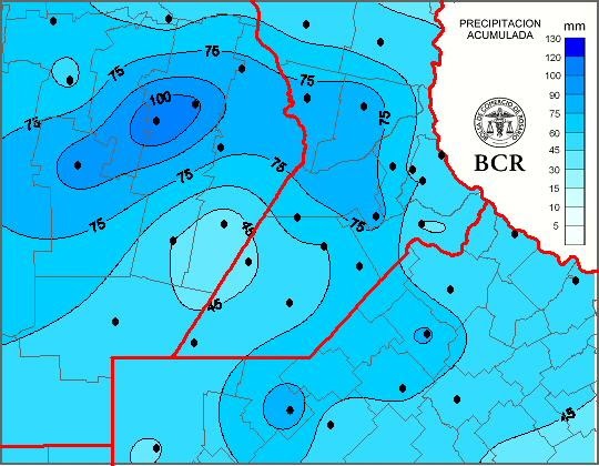 Las lluvias marcaron un cambio en la región núcleo y mejora la situación hídrica para la fina
