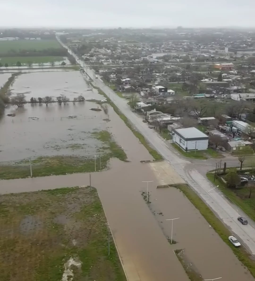 Cruz Alta bajo el agua: récord de 332 mm en la Tormenta de Santa Rosa