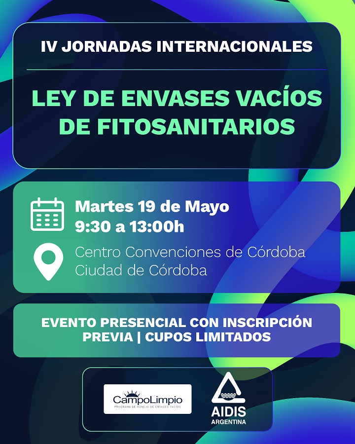 Las IV Jornadas sobre Ley de envases vacíos de Fitosanitarios reúnen a expertos el 19 de mayo