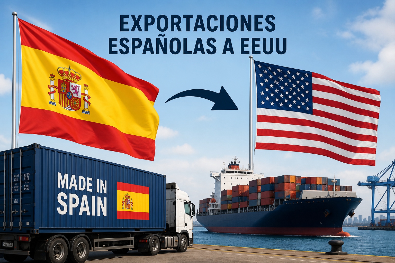 Las exportaciones españolas a Estados Unidos caen tras los aranceles