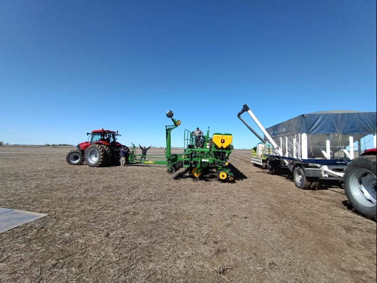 Zona núcleo: comenzó la siembra de maíz tras las lluvias 