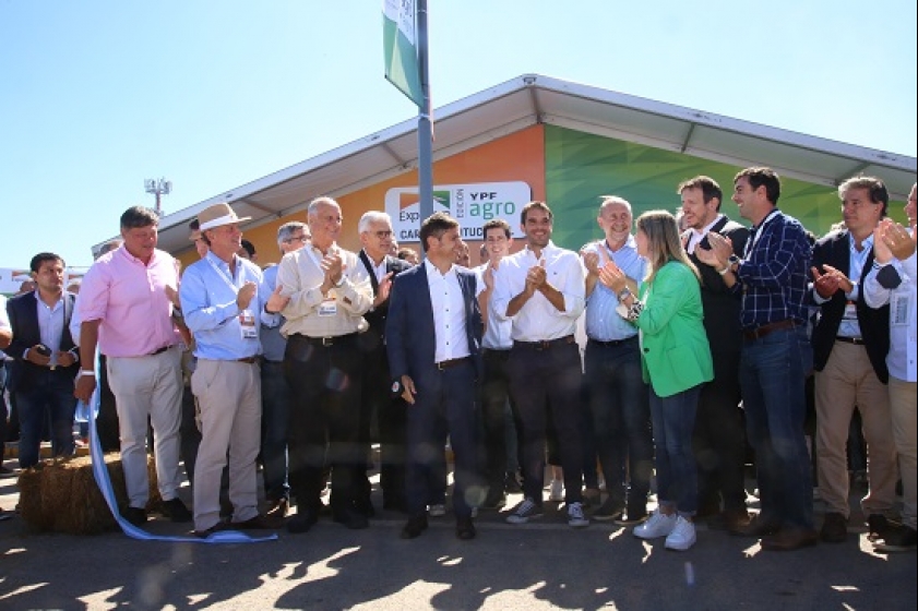 Kicillof encabezó el acto de inauguración de Expoagro: “Estoy gratamente impresionado”