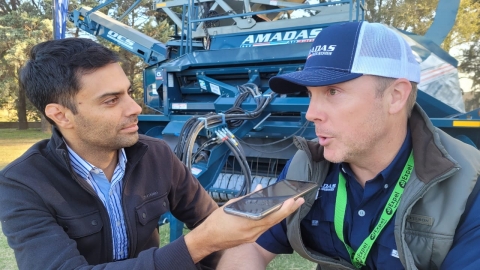 Jimmy Adams resaltó los cambios en las cosechadoras de maní y las ventajas competitivas de Amadas